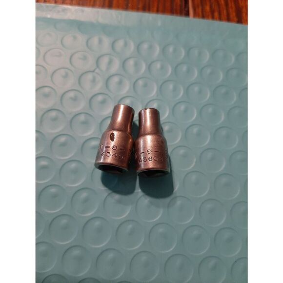 Vintage Craftsman Lot 2 3/16" 6 and 12 Point 1/4" Drive Sockets - Picture 2 of 4